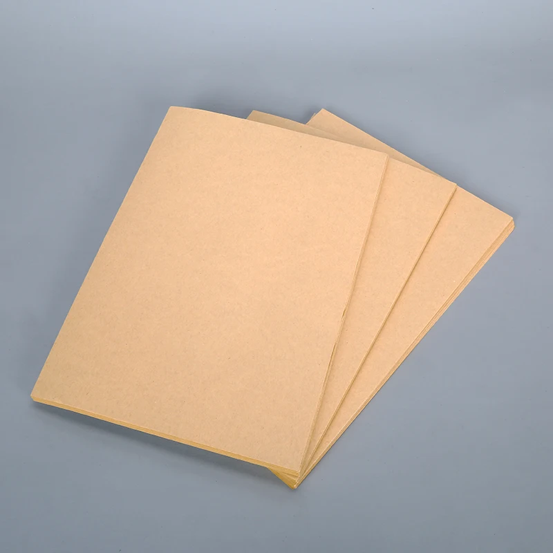Kraft Brown White Self adhesive Label Paper Full Sheet Sticker A4 Size 100 Sheet Inkjet Laser Printing  Sticky Paper