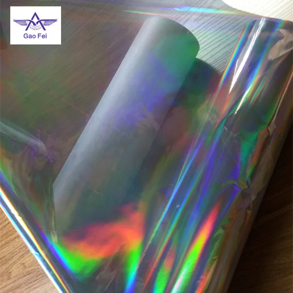 12/15 microns seamless rainbow lamination metalized PET holographic film