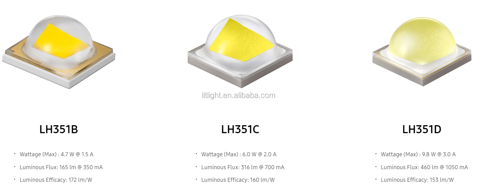 Оригинальный Samsung 3535 SMD LED LH351H 730 нм 1 Вт Высокая производительность 351 нм Дальний Красный мА ч для выращивания растений