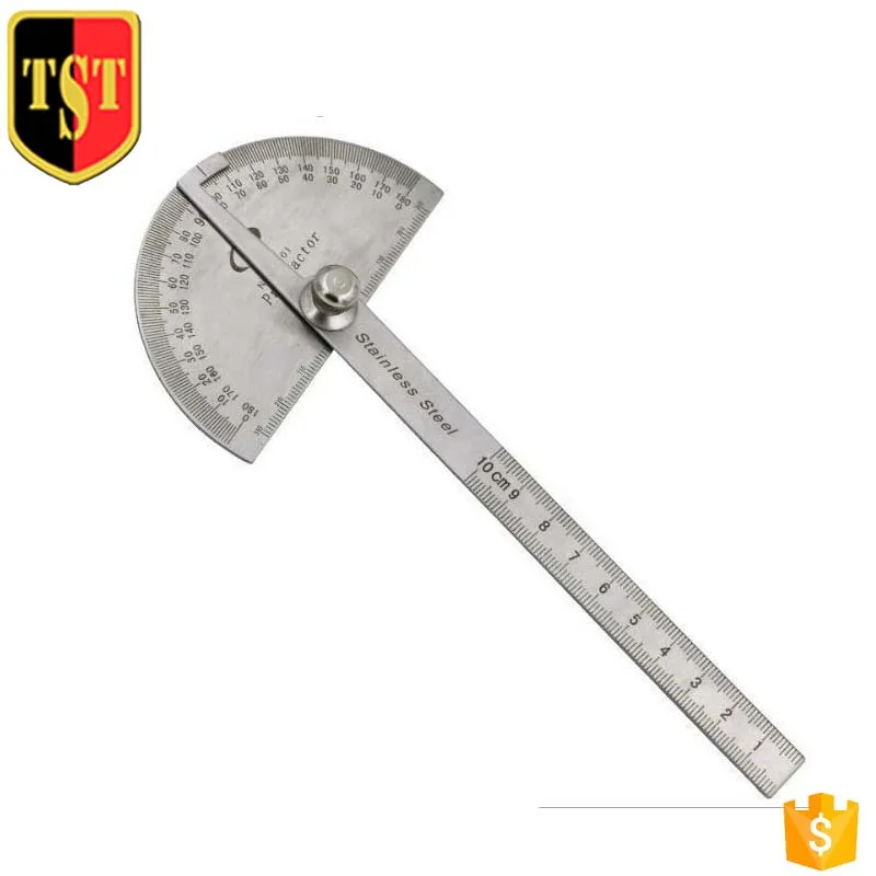 Stainless steel protractor teaching measuring tool 180 degree angle protractor angle finder ruler