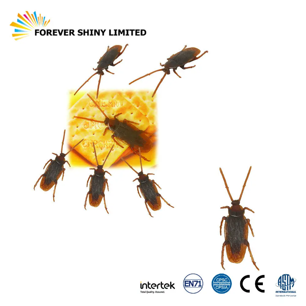 Party Gift Small Capsules Egg Toys Jokes Figure Figurine Pranks Tricks Artificial Fake Insects Cockroaches for Vending Machines
