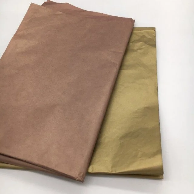 
Luxury Gold 18gsm Tissue Paper Wrapping Tissue Paper Wood Pulp Specialty Paper Offset Printing 100% Virgin Wood Pulp 