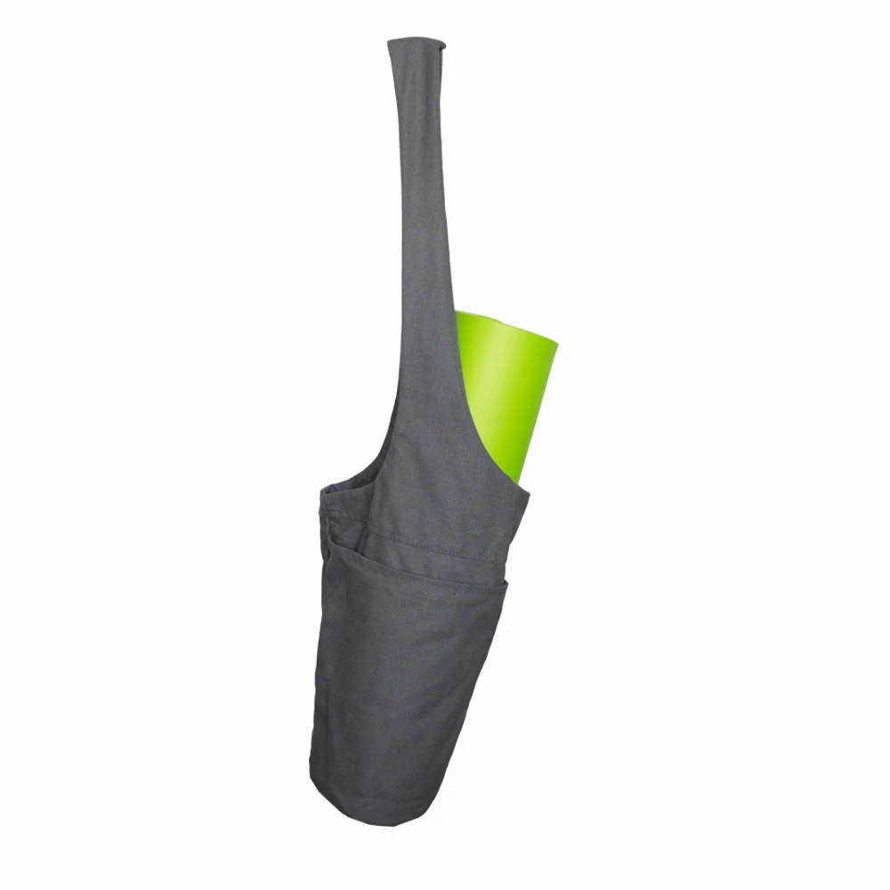 
Hot Selling Wholesale Eco Friendly 12An-Canvas Yoga Mat Sling Carry Bag Yoga Mat with Shoulder Bag 