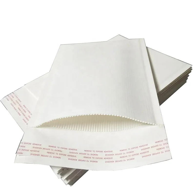 Custom Envelopes 100% Recycled Content surface  kraft Paper inner Padded Corrugated Surf Paper Rigid  Envelope