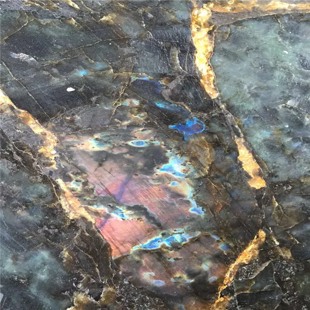 
Semi Precious Slab Brazilian labradorite blue granite slab 