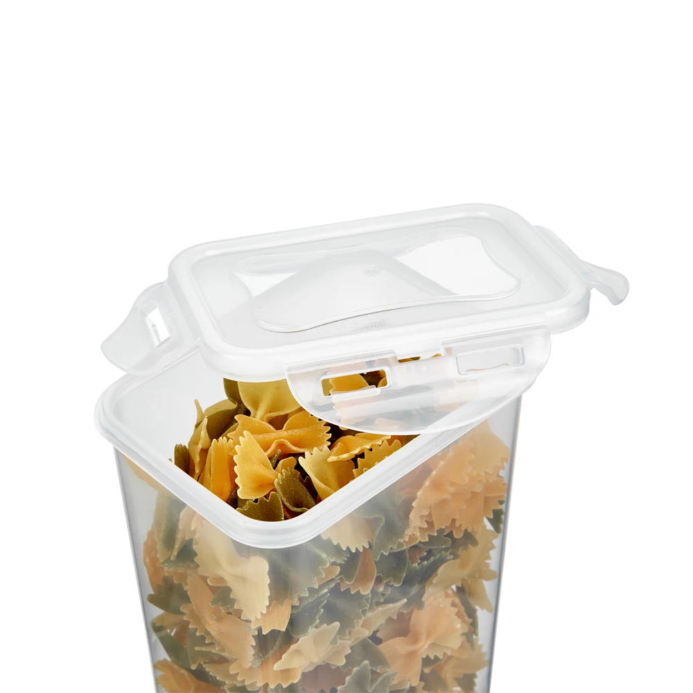 
1300ml Cheap Food Container Stackable Lock Clip Food Box Microwave Freezer Dishwasher use 