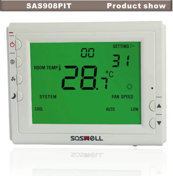 Chilled Water Fan Coil Units with Modulating 0-10V ,room Card Function to Save Energy