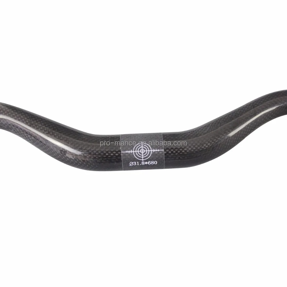 
Carbon MTB Handlebar Mountain Bike Bicycle Riser flat bar 31.8*660-800mm Handlebar 