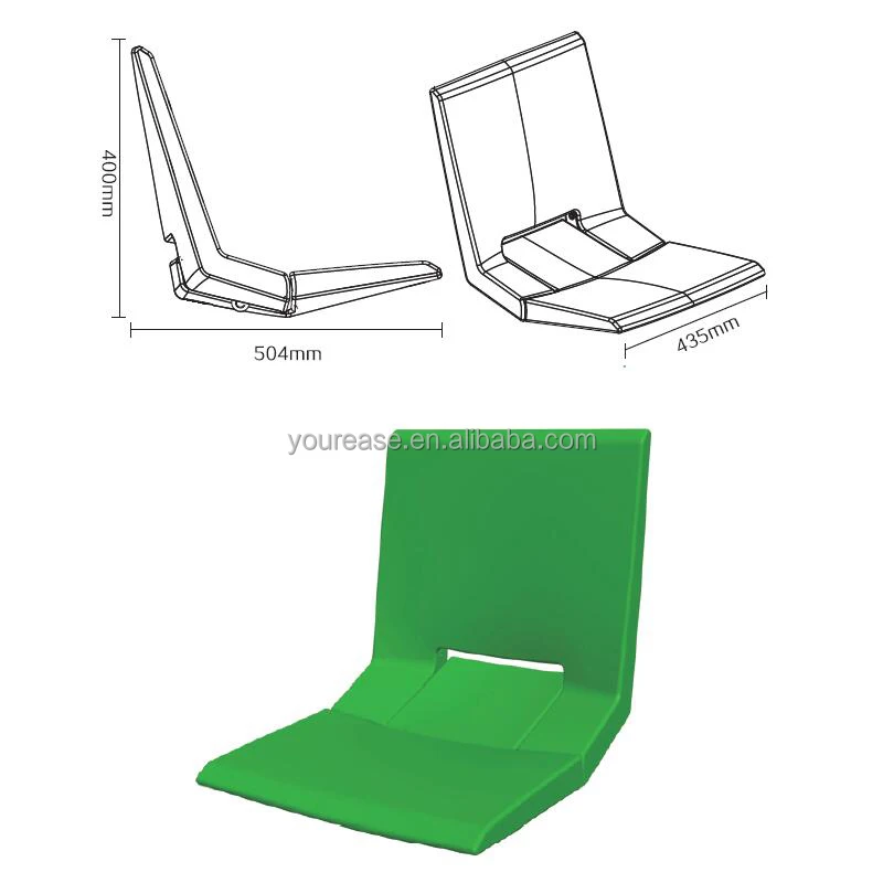 
HDPE stadium chair back sport seats 
