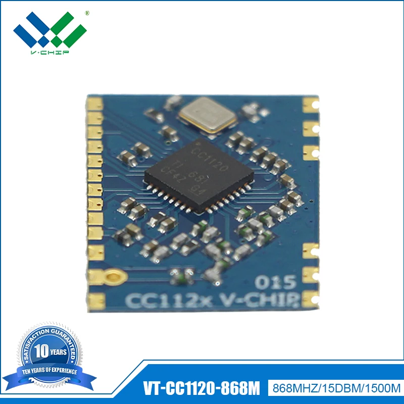 CC1120 868MHZ Narrowband Radio frequency SPI Wireless module similar ax5043 V chip VT-CC1120-868/915M