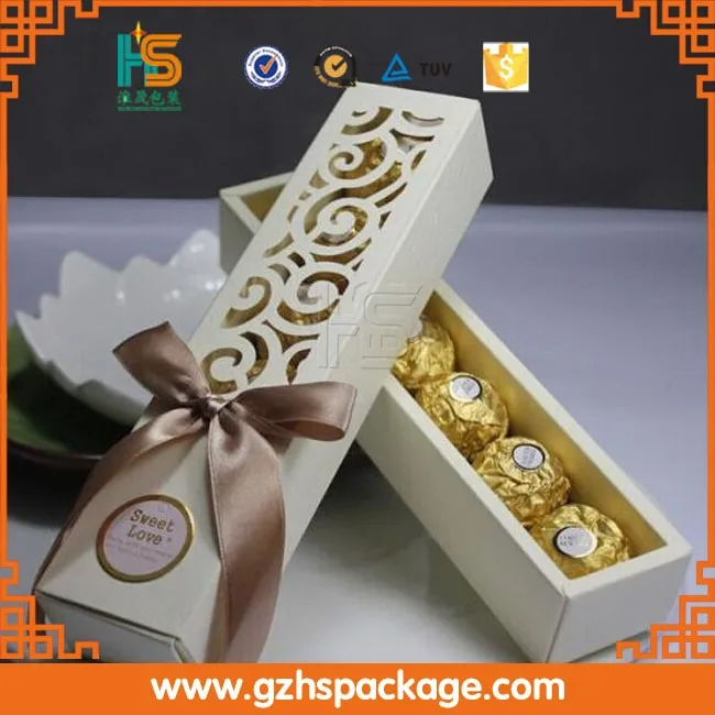 Hot!!! Candy Decoration Elegant Romantic Wedding Event Party Supplies Laser Cut Sweet Favors Packaging Paper Cardboard Gift Box