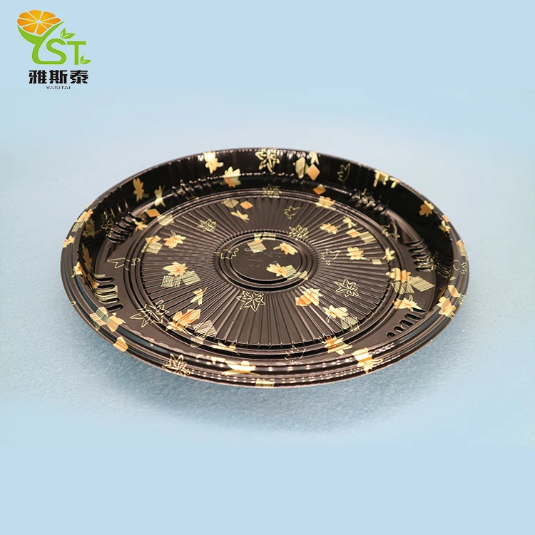 Best Selling Hot Chinese Products Disposable Round Plastic Sushi Tray