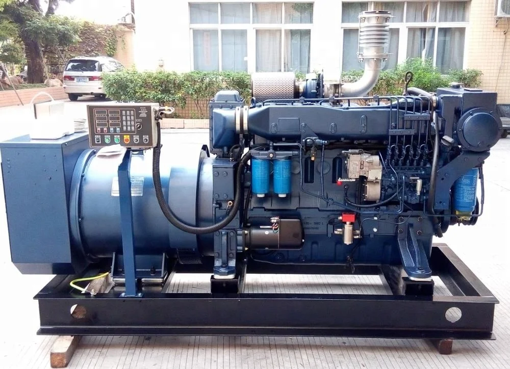 China manufacturer price WeiChai 1500rpm 3 phase kva 150kw marine diesel generating set