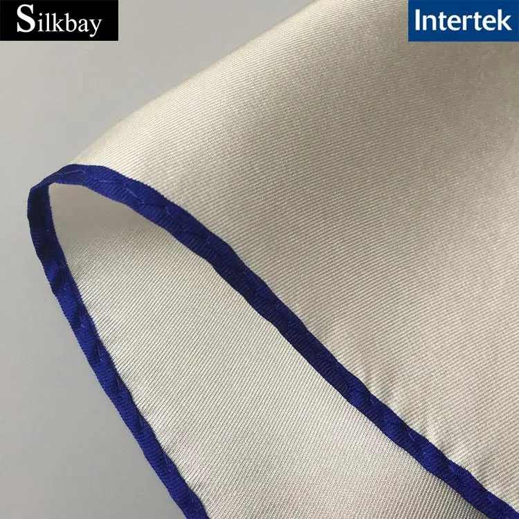 nature white printed 100% silk twill silk scarf