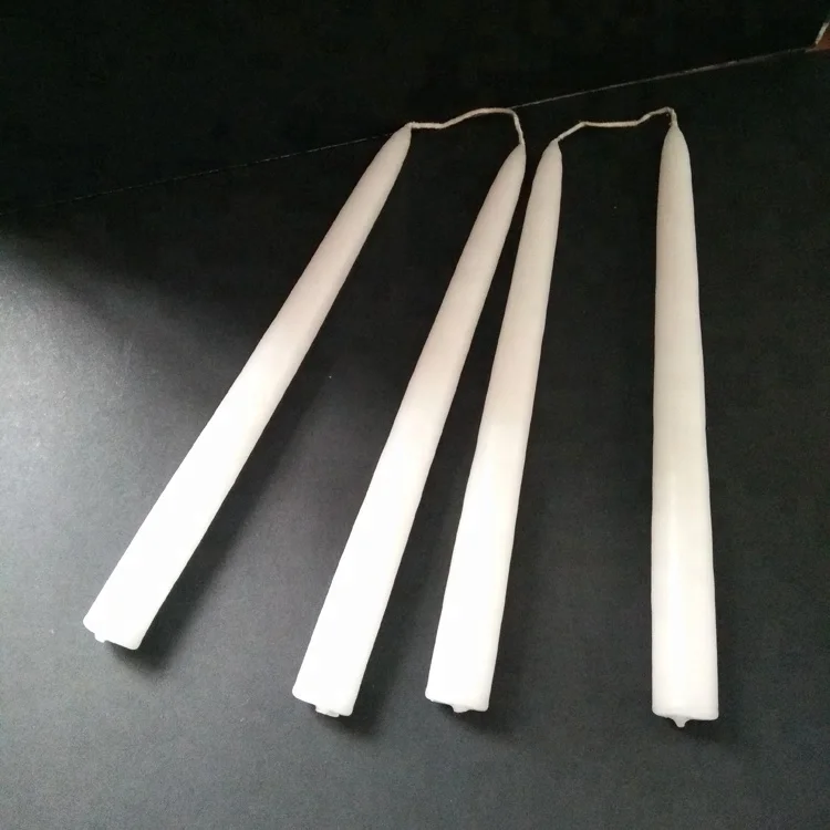 10 дюймовые высокие элегантные высококачественные бездымные неароматизированные свечи ручной работы с фитилем цвета слоновой кости