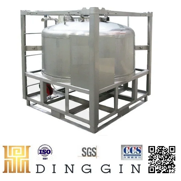 
SS304/SS316L large UN approved stainless steel IBC container 500L to 2000L 
