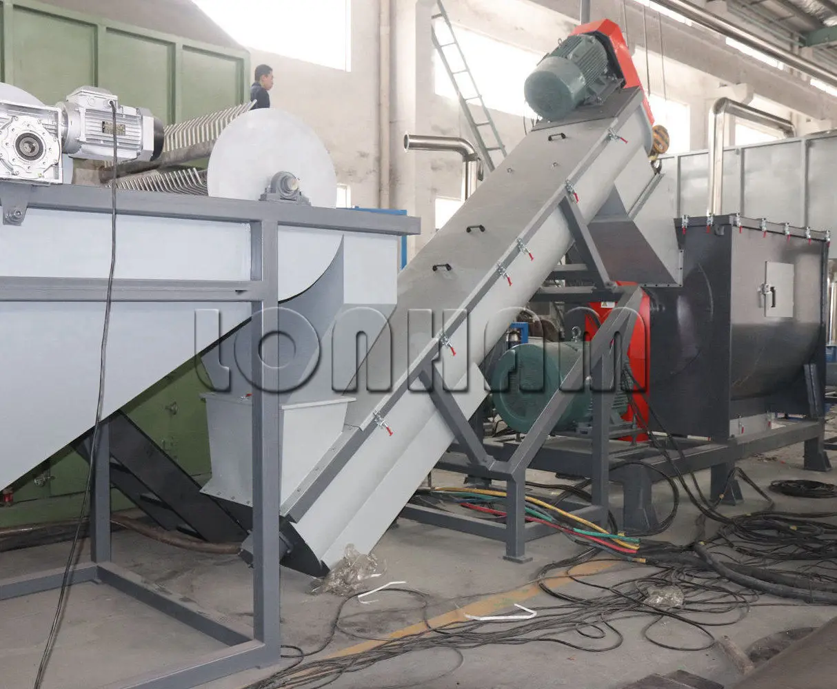 Waste PP Woven Bag Washing Crushing Line for Recycling Bags