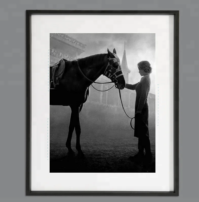 
Factory custom black wooden picture photo frame 50x70 