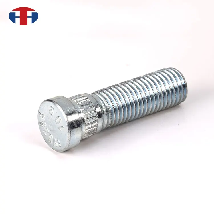 China Supply High Strength Silver Wheel Bolts Knurl Studs