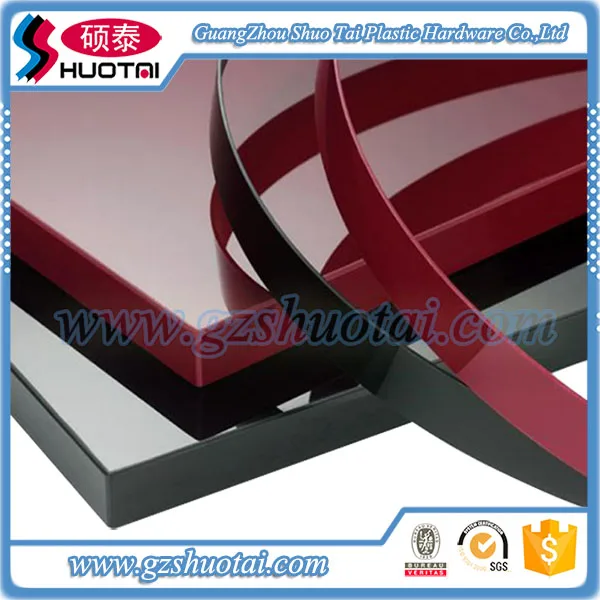 high gloss pvc edge banding tape various color and size for UV Board