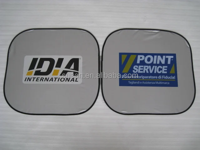 
customized logo printed car folding sun shade 