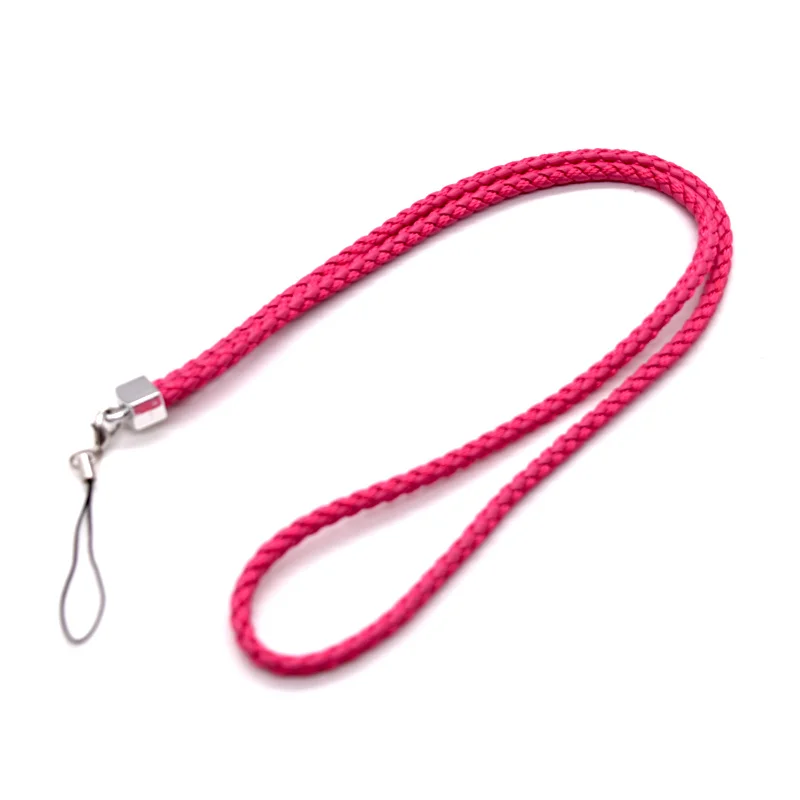
Hot selling light leather round neck lanyard for girls 