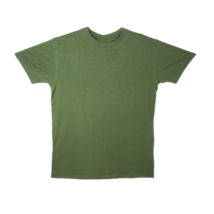 
Best Quality Hemp Blank Comfortable T shirt Wholesale Cheap& Custom Hemp Fabric T shirt Logo 