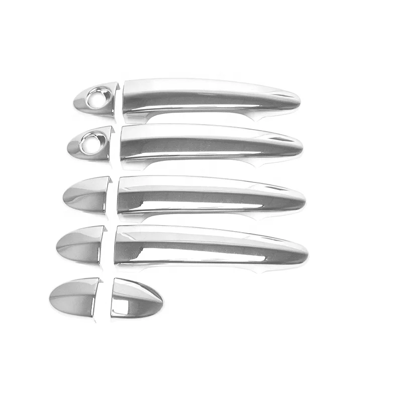 For BMW 5 E60 / 04-10 X3 E83 2013 Antistatic 4 Door 2 Keyhole ABS Chrome Anti Static Door Handle Cover