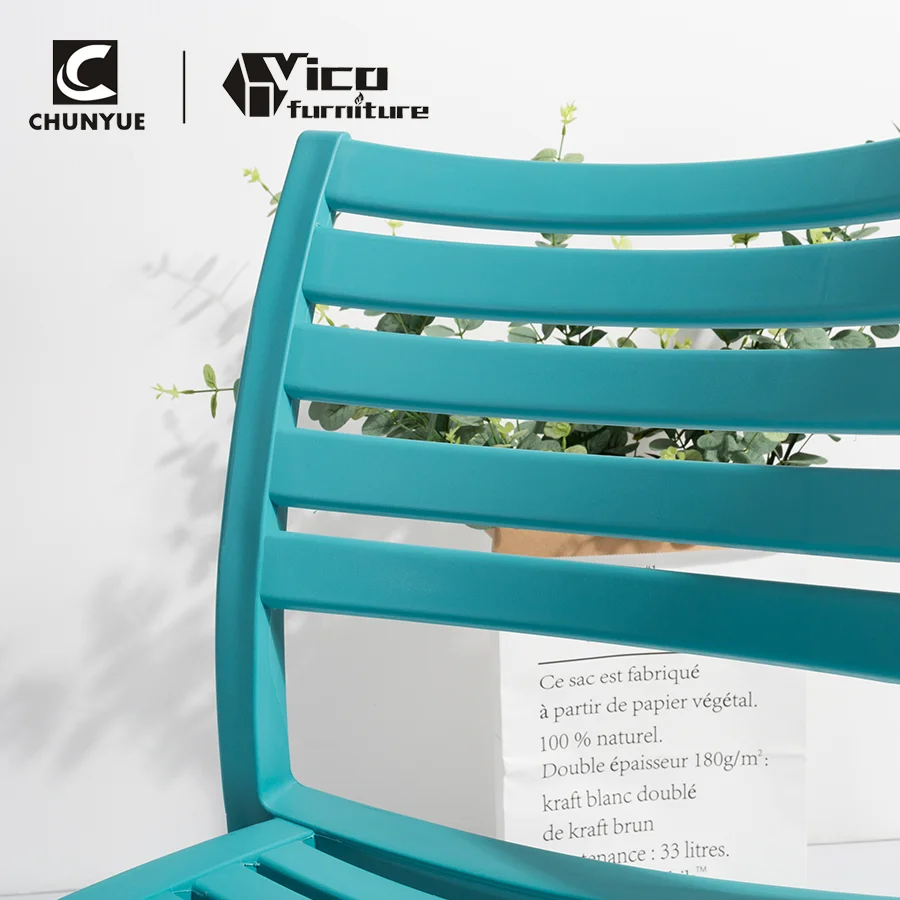 Modern simple wholesale price stackable pp colorful plastic outdoor garden chair