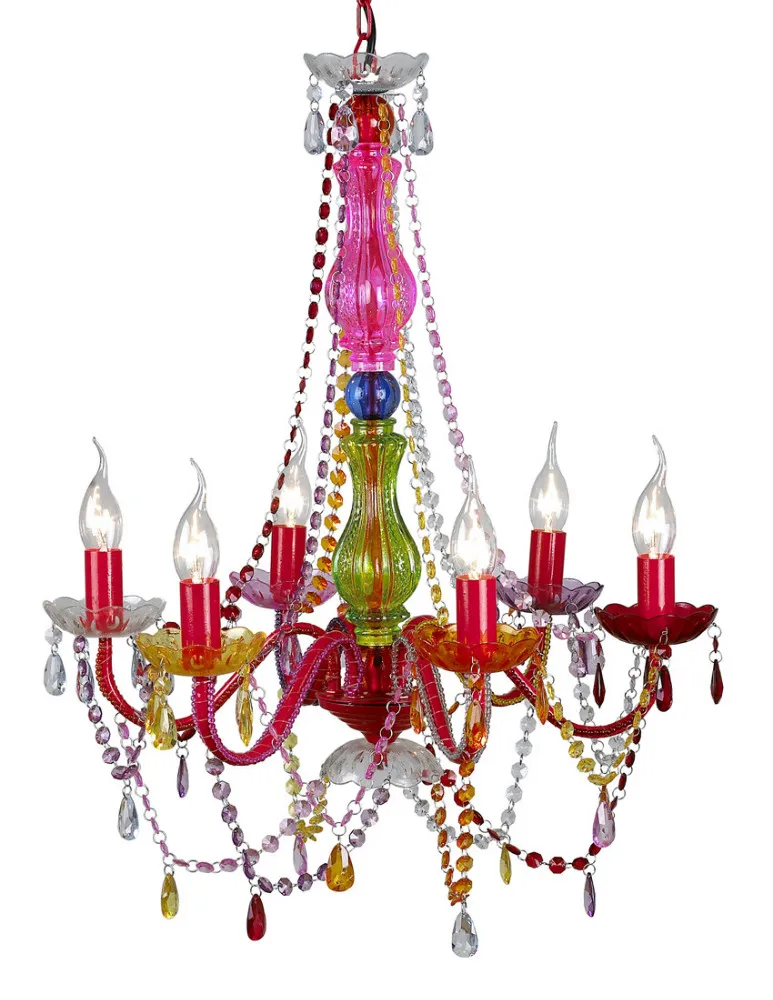 Plastic Candelabra Chandelier Lightings Gypsy Colored Pendant Light Indoor Home Ceiling Chandelier Lights NS-120043