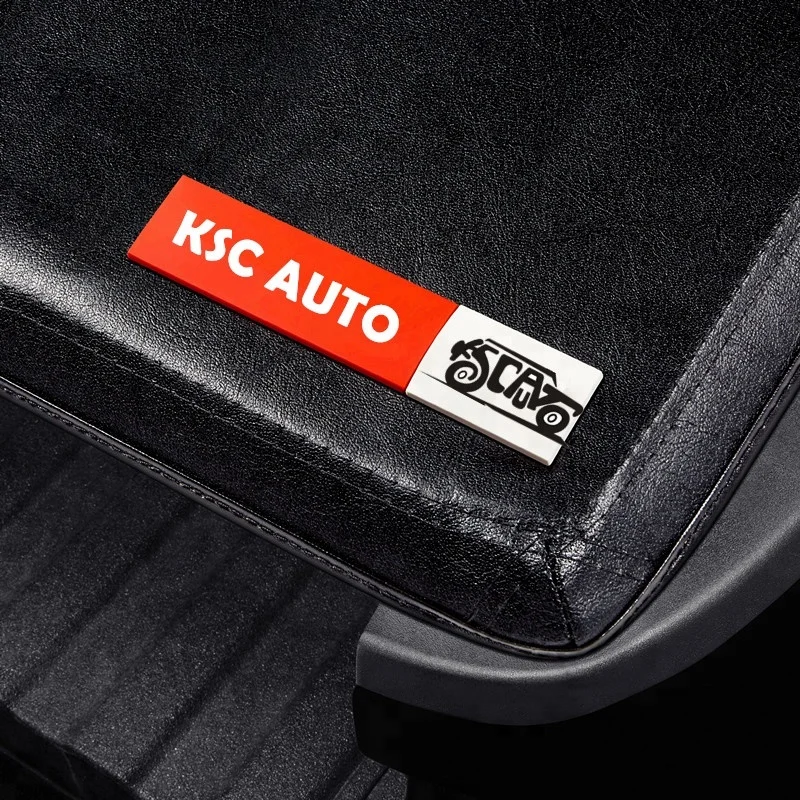 Ksc Auto 2018 Hot Sell Soft Folding Tonneau Cover Tri Fold Pickup Truck Bed Cover For Ford F150 2009-2014 5.5 Ft Bed