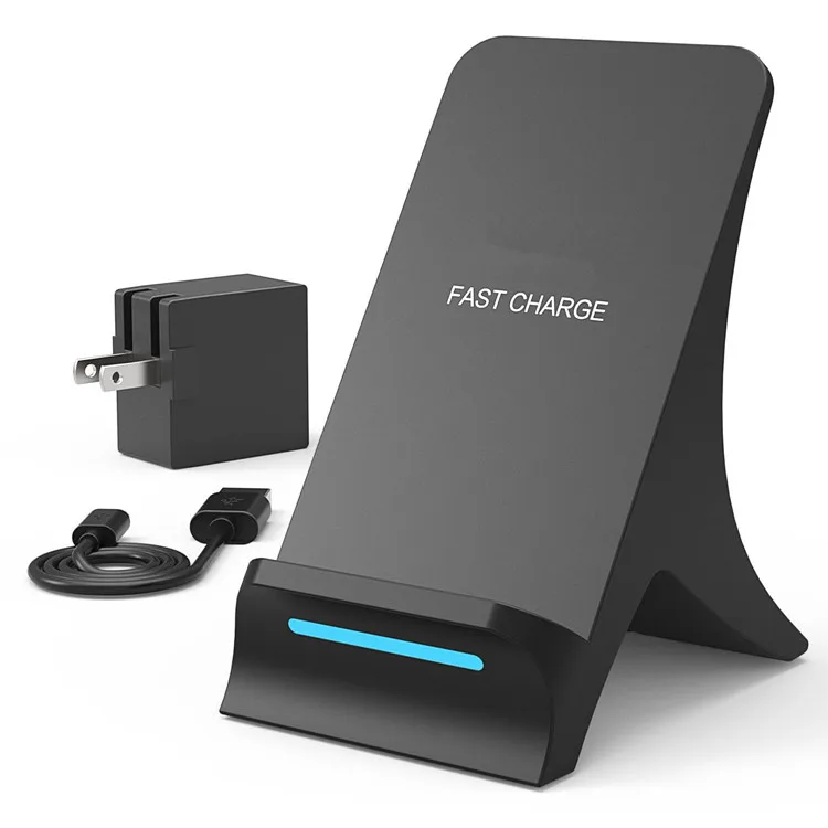 
2 coils QI fast wireless charging For iphone 8 X XR XS Max plus and sumsang qi standard fast wireless charger 