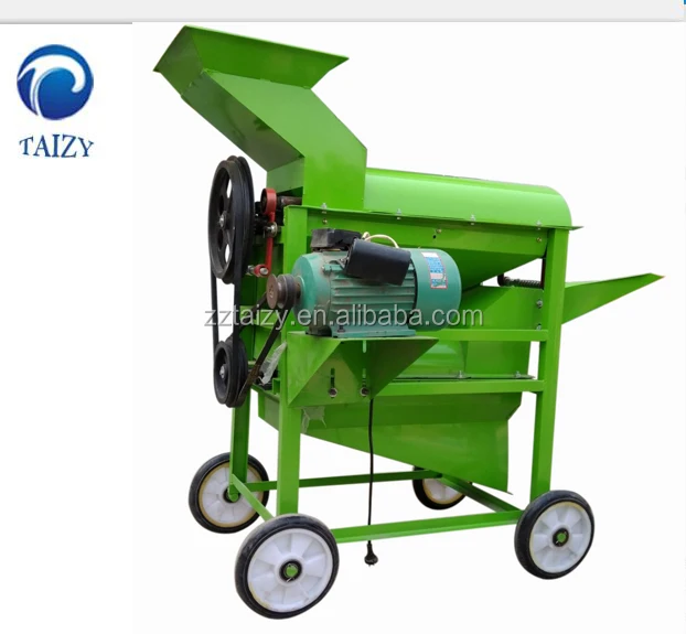corn shelling and threshing machine corn cob skin removing and threshing machine