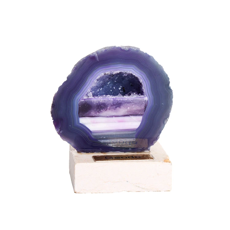 Yase Wholesale Gemstone Specimen Natural Raw Healing Crystal Druzy Geode Agate Mineral Irregular Home Decoration