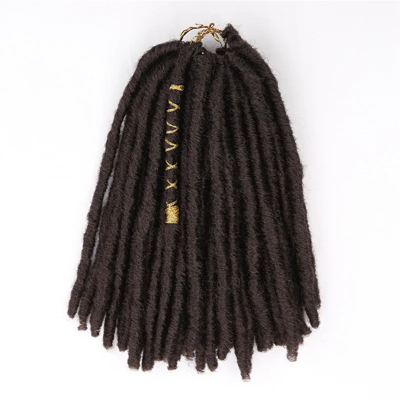 12 Inch Goddess Faux Locs Dreadlocks Hair Extension Dreadlocks Crochet Braids Hair Synthetic 20stands/Pack Braiding Hair