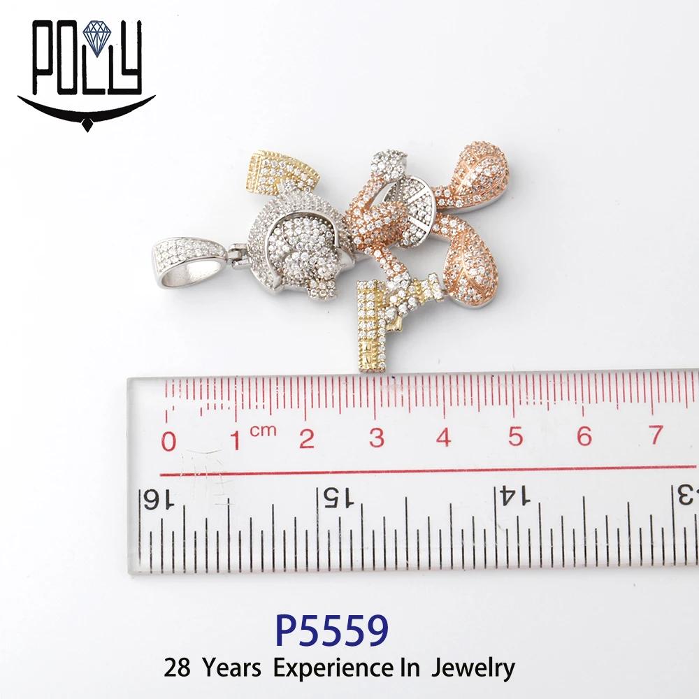 Cartoon character model cute mouse pendants 925 silver   jewelry gifts