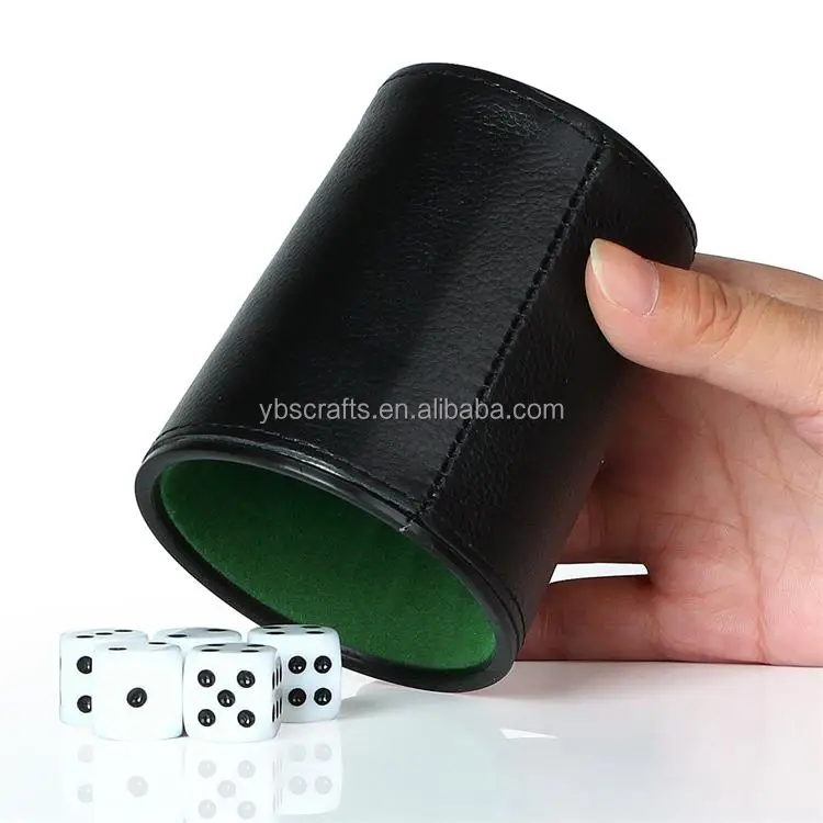 Genuine Leather Dice Cup for Backgammon