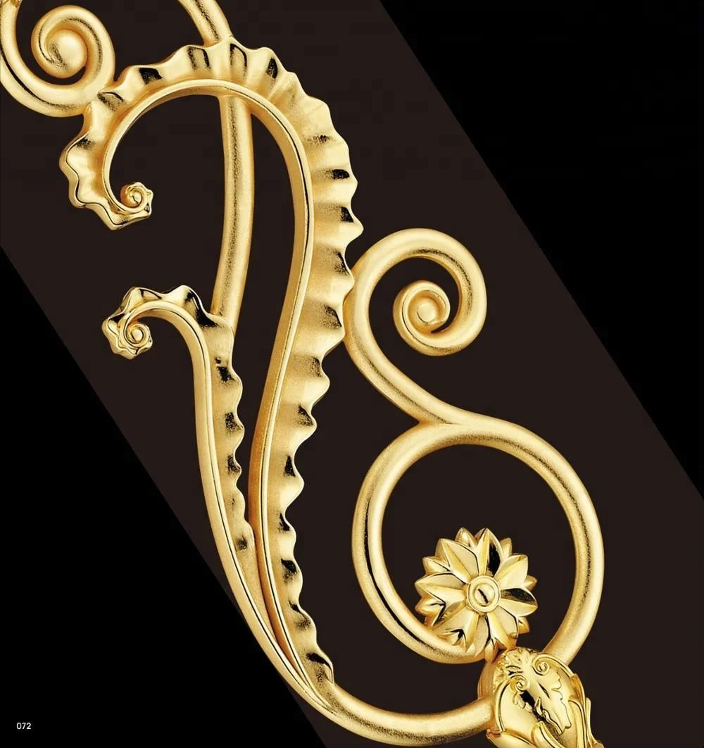 brass with wood stair handrails design