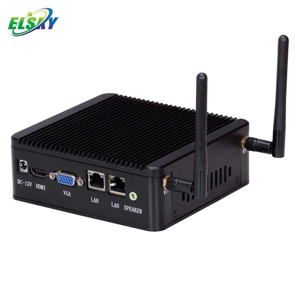 Мини-ПК ELSKY BayTrail Celeron J1800 2 0 ГГц DDR3L двухъядерный безвентиляторный ПК GPIO VGA NANO ITX