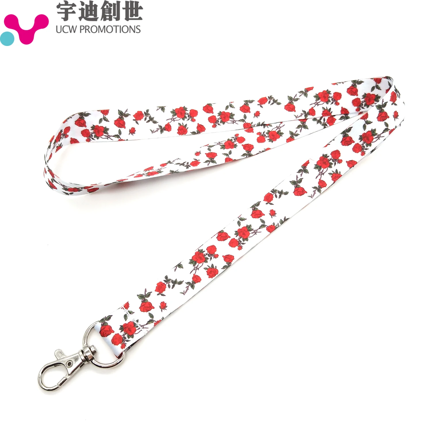 Free Sample Heat Transfer Lanyard Cheap Custom Logo Lanyard for ID Card Badge Holder