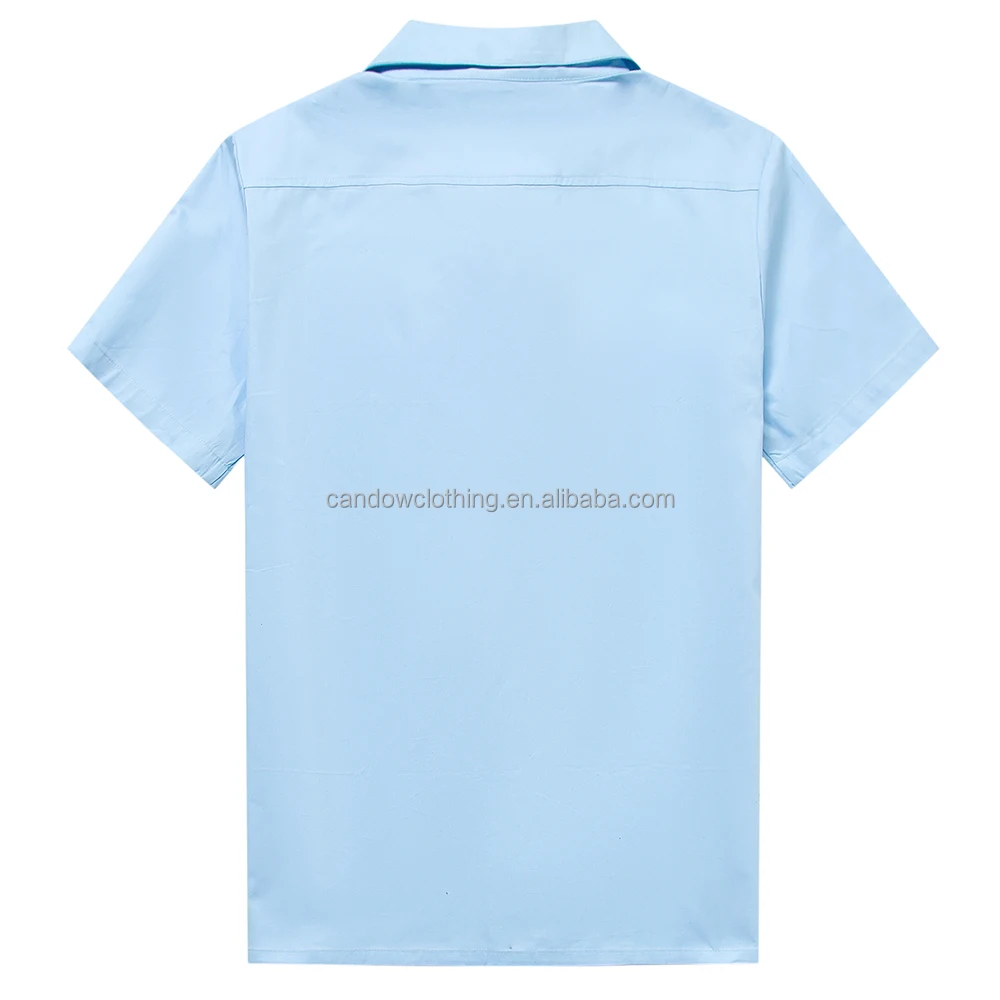 Men short sleeves vintage shirts olive green cotton bowling rockabilly big size clothing