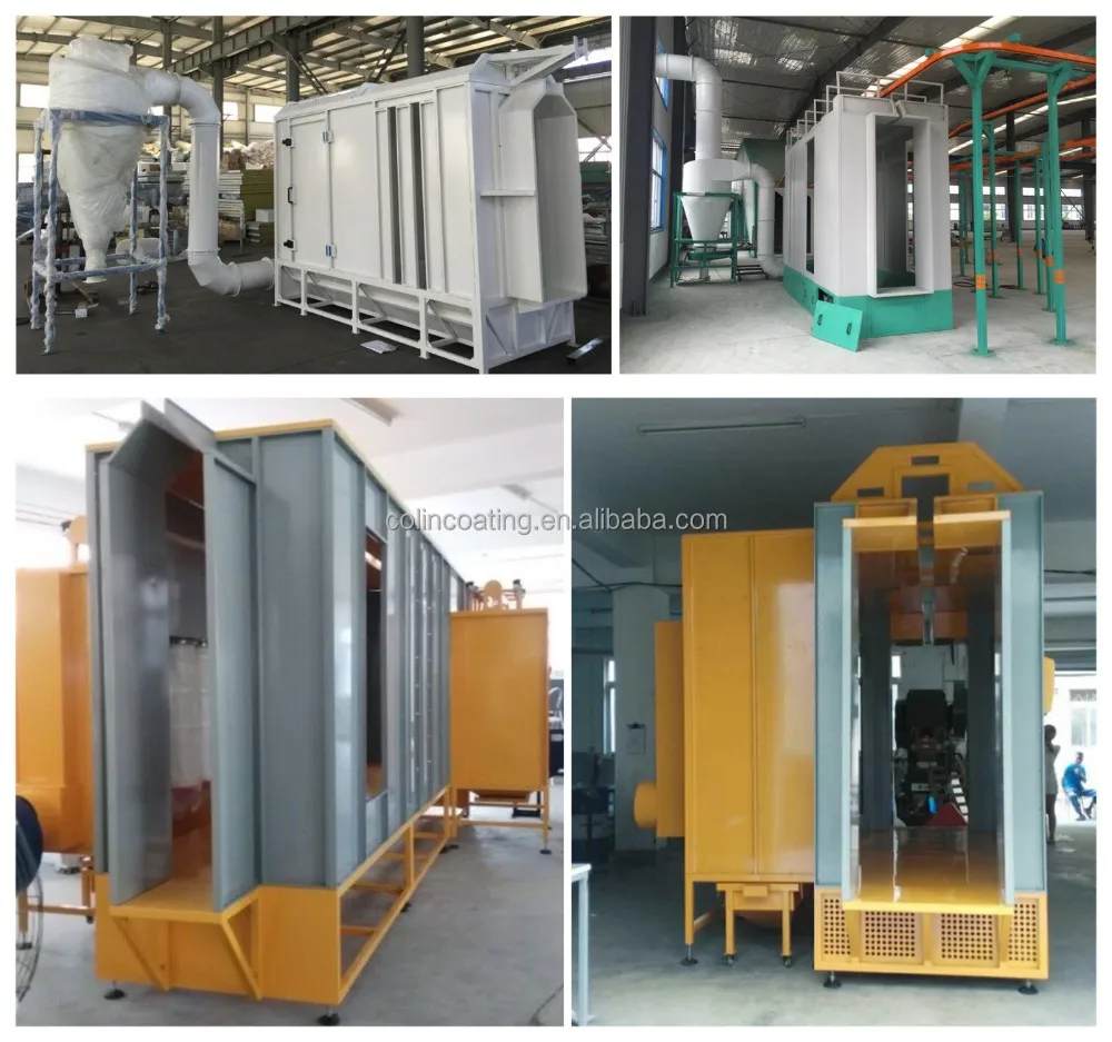 spray painting chamber used for wooden furnitures with manual coating line