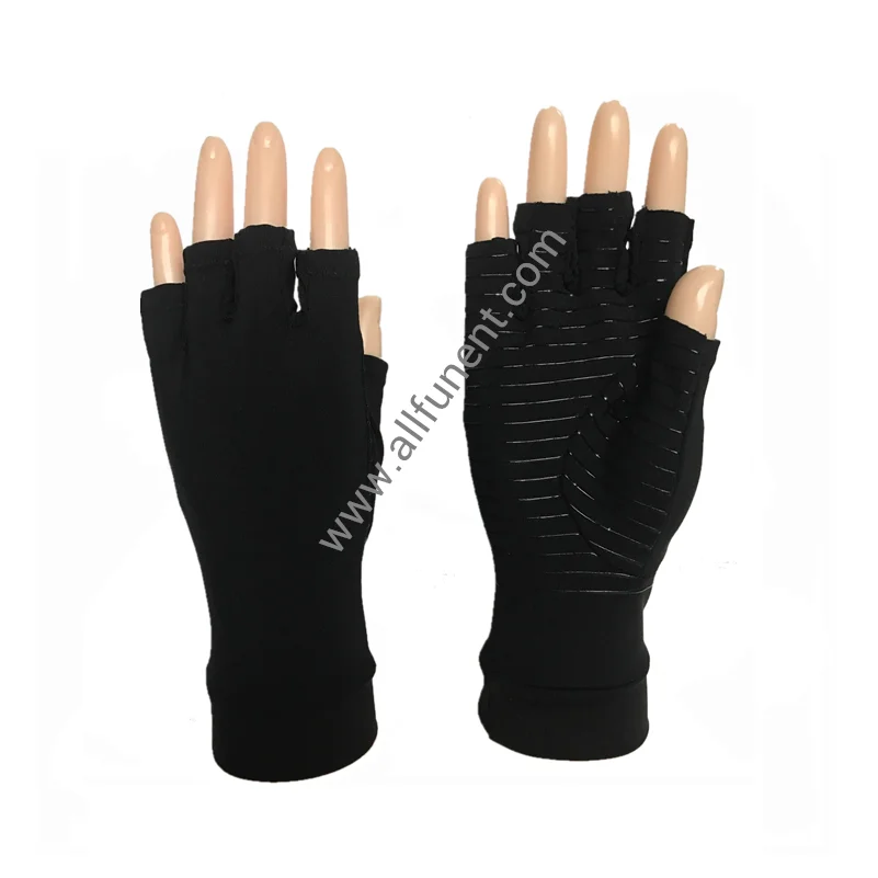 
Compression Gloves Infused With Copper Nylon Arthritis Sports Joint Pain 
