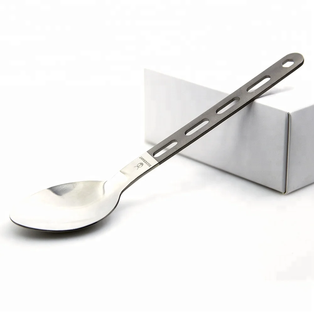 Titanium Food Grade spoon With outdoor camping hiking tableware