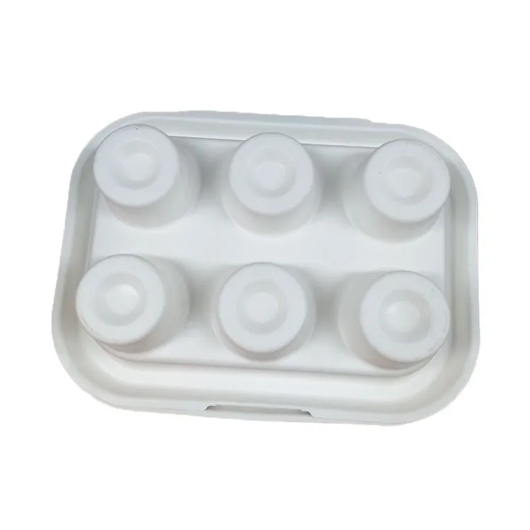Custom biodegradable sugarcane molded pulp packaging boxes with print