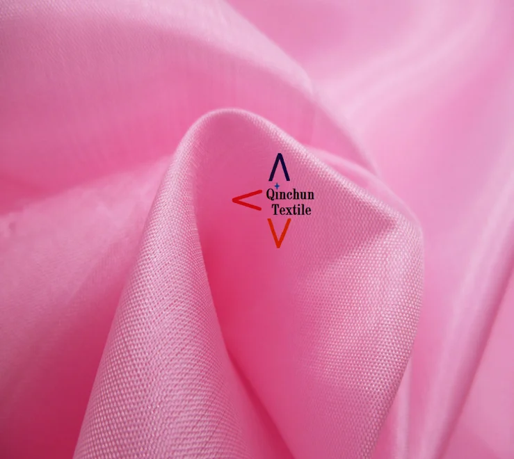 slim trilobal 100% poly taffeta lining fabric