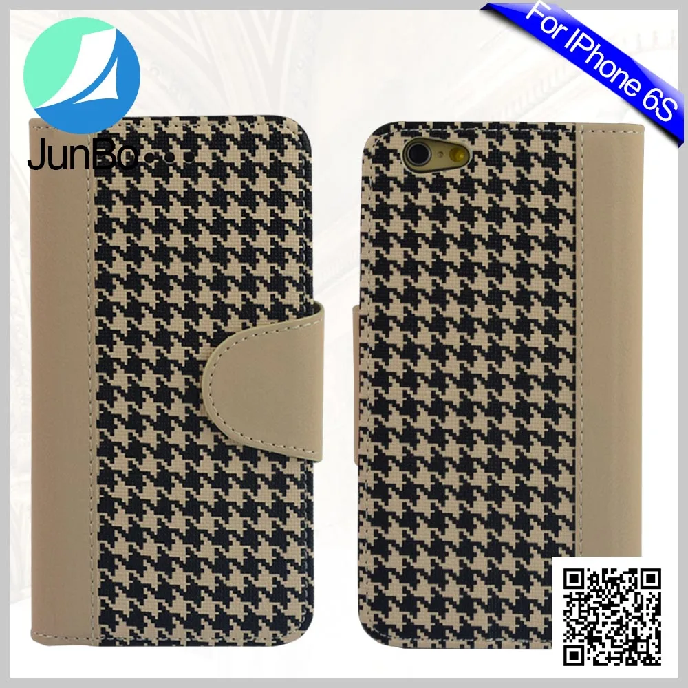 Низкая Цена Китай Мобильный Телефон Чехол для iPhone 6/6 s, Бумажник Кожаный Чехол для iPhone 6 с Картой Solts