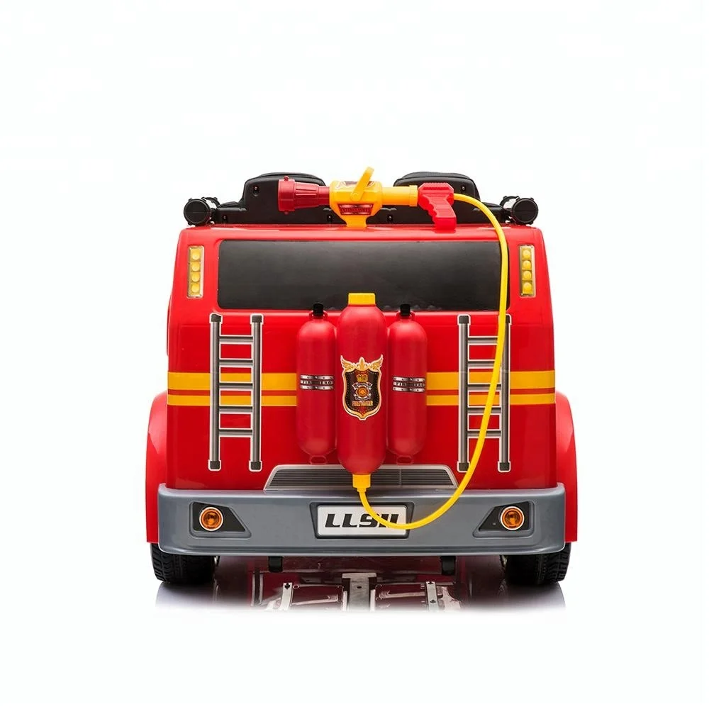 Newest popular electric kids car for fire truck with fire gun for baby electric car