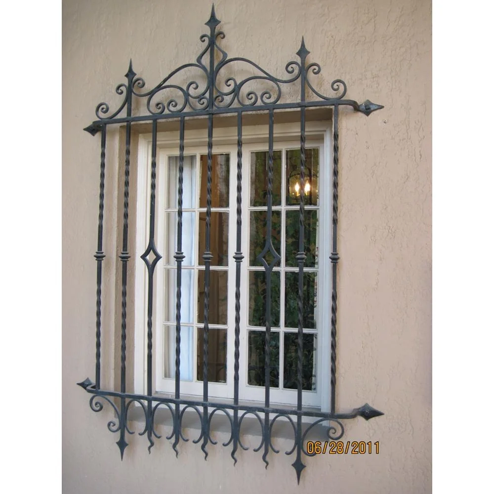 2012 manufacturer wrought iron window grills design