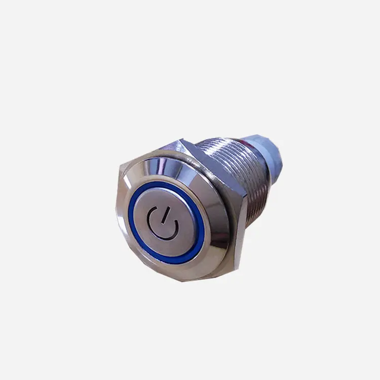 16mm momentary push button switch with RED GREEN BLUE COLOR LED metal button switch (62162256598)